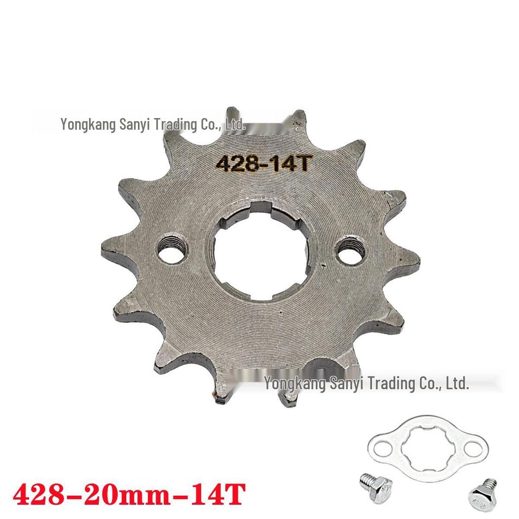 428 Type Motorcycle Engine Small Chain Sprocket, 10-19 Teeth Variable Speed Freewheel Modification Gear Parts