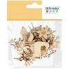 Wooden Shapes - Artemio - Woodsy Christmas - 35 Pcs - Winter Animals and Plants - Natural Wood