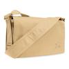 Burberry Beige Canvas Equestrian Knight Messenger Crossbody Bag With Gold Hardware For Daily Use