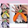 Adorable Fruity Rabbit Plush Keychain Cute Pineapple Grape Strawberry Carrot Dolls