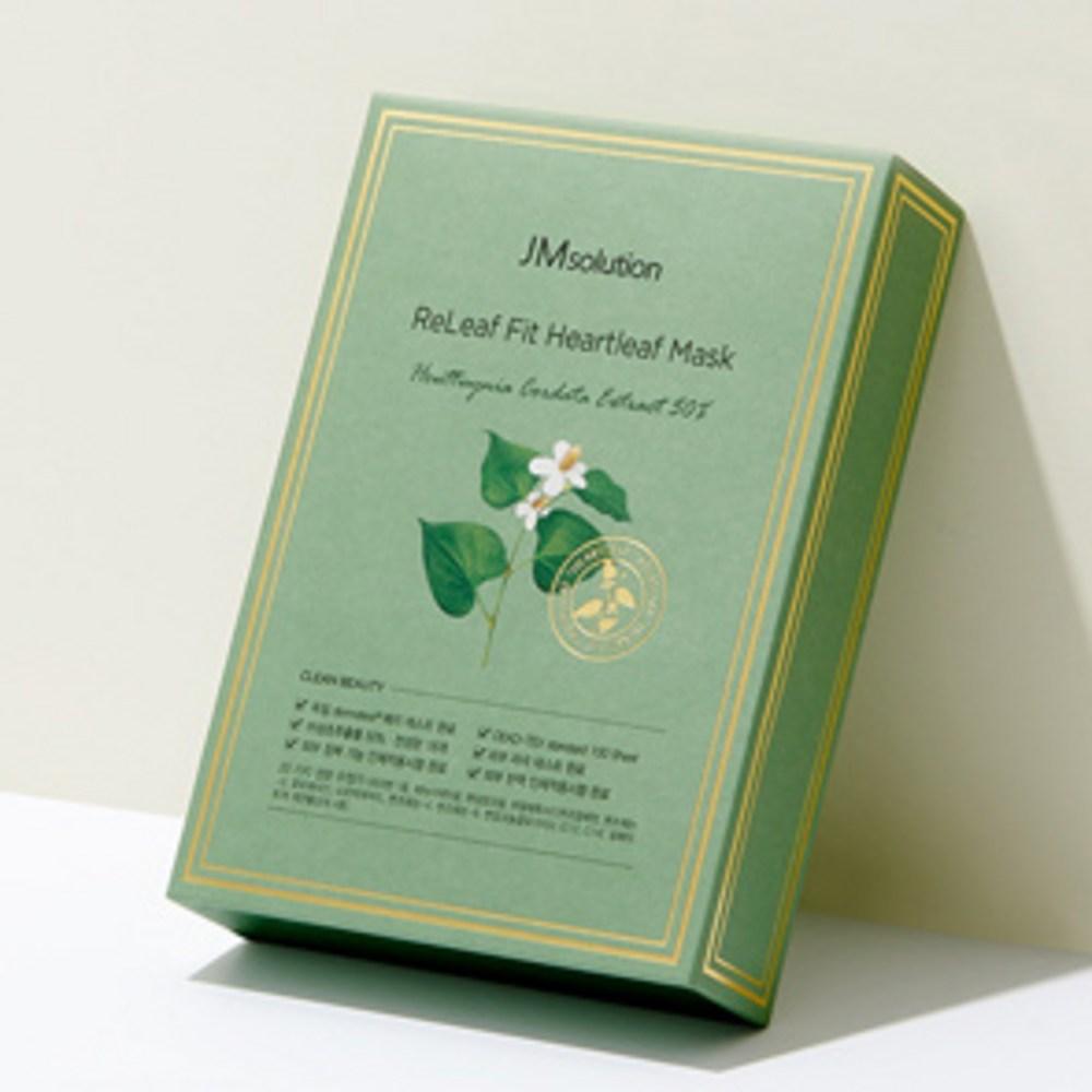 JM Solution Маска с экстрактом хауттюйнии сердцелистной Relief Fit 35 мл, 10 штук, 1 штука