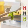 Little Demon Devil Pot Shovel Resting Rack Stir Anti Scalding Overflow Creative Integrated No-Nails Kitchen Gadgets Spoon Holder