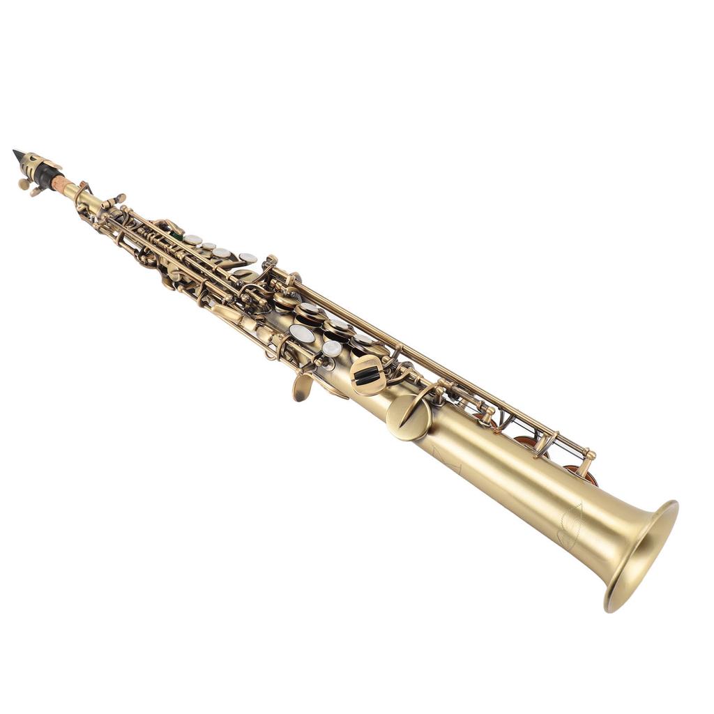 Сопрано-саксофон BB Key Sax Straight Instrument для начинающих и продолжающих игроков, студентов с
