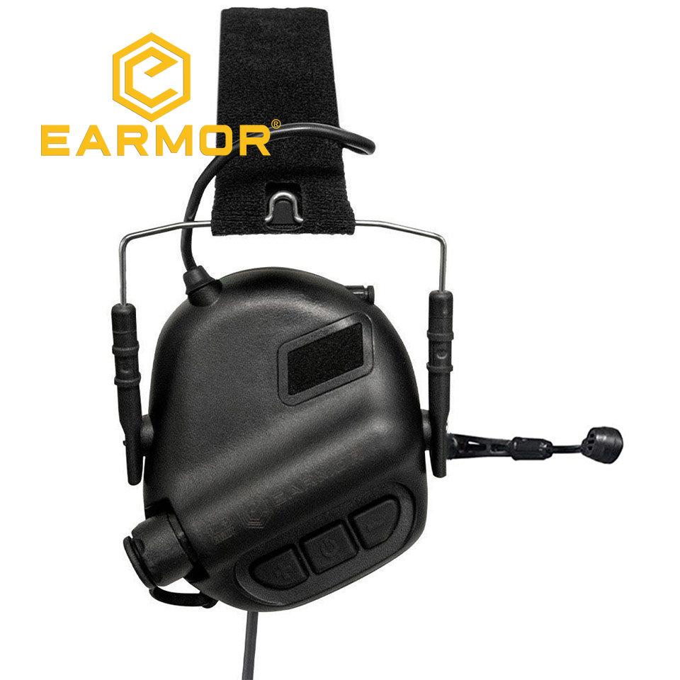 Тактическая гарнитура EARMOR M32 MOD4 для стрельбы, военные наушники с шумоподавлением и связью Softair