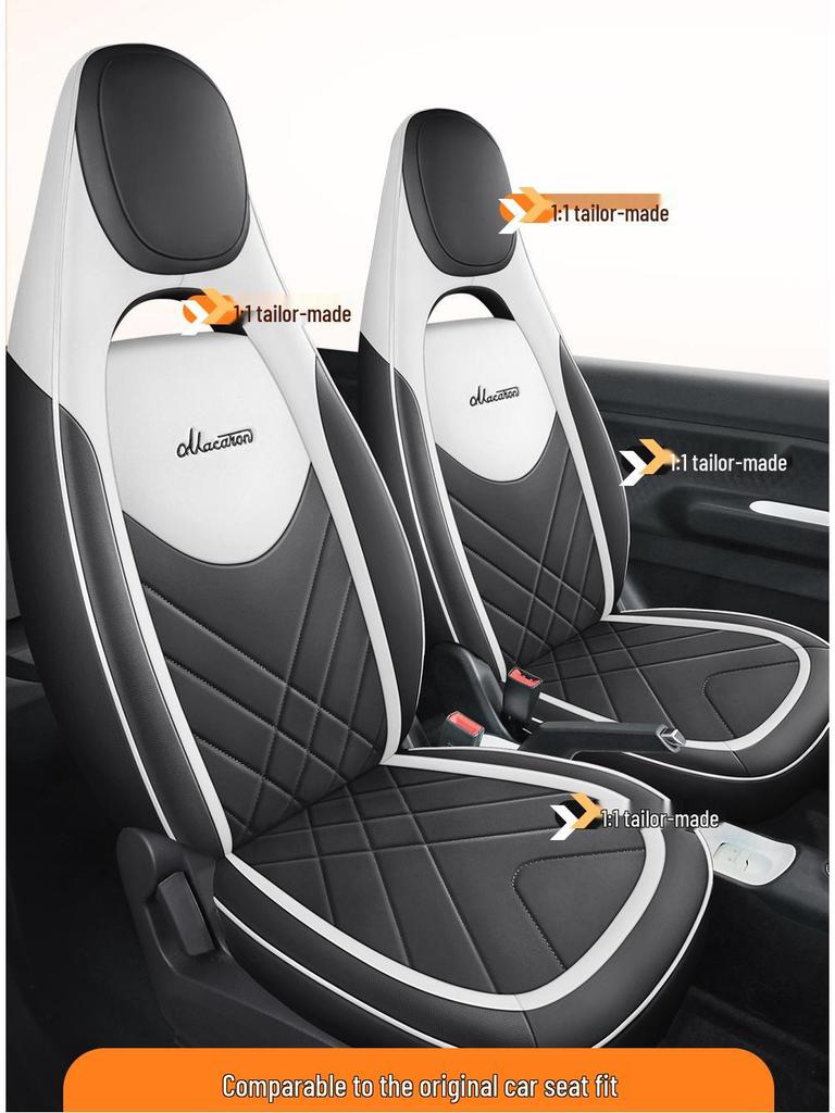 Wuling Hongguang Mini Macaron Full Leather Cartoon Seat Cover for MINIEV