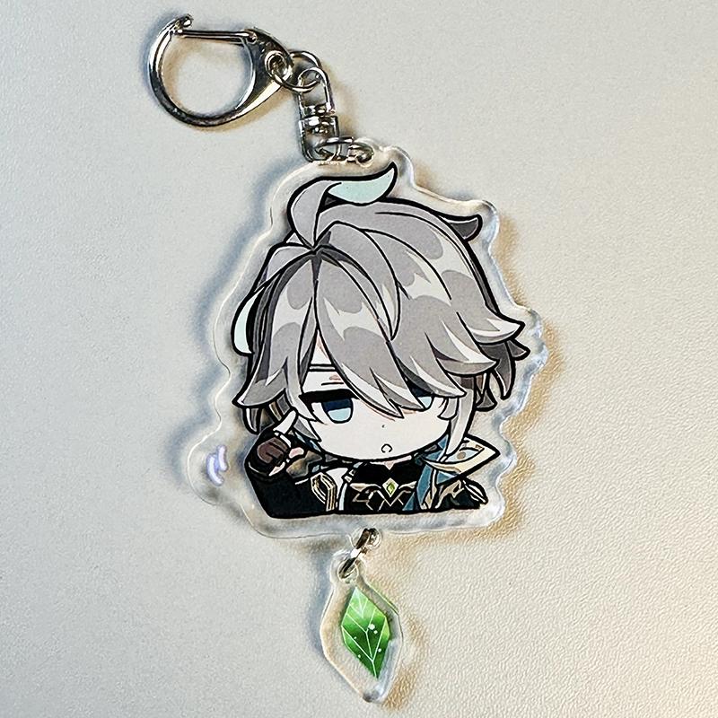 Периферийный кулон Genshin Impact Funina Navelet Jutana Xida Thunderbolt General Mandrill Bell Leaving Kerry Keychain