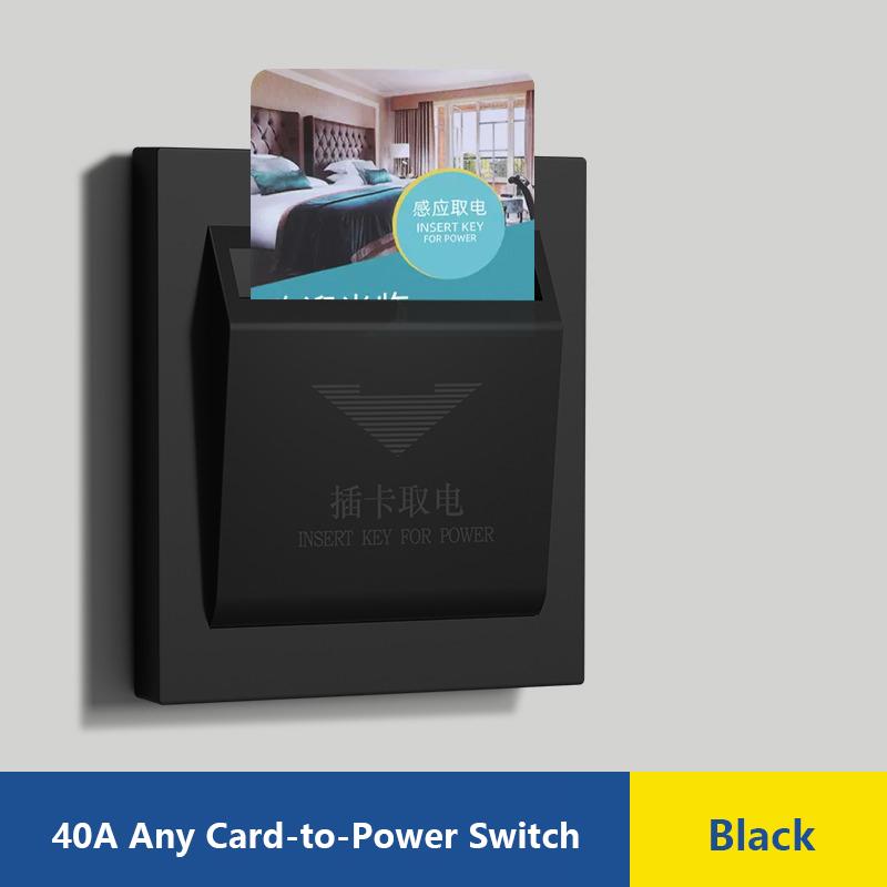 Белый гостиничный номер универсальный 40A карта энергосбережения выключатель электрический энергосберегающий настенный выключатель дверная карта