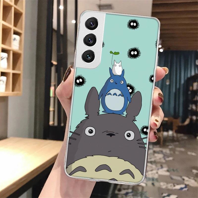 Мягкий чехол для телефона Totoro Studio Ghibli с аниме для Samsung Galaxy S23 S22 Ultra S21 Plus S20 Fe S10 Lite S9 S8 + S10e S7 Edge Patter
