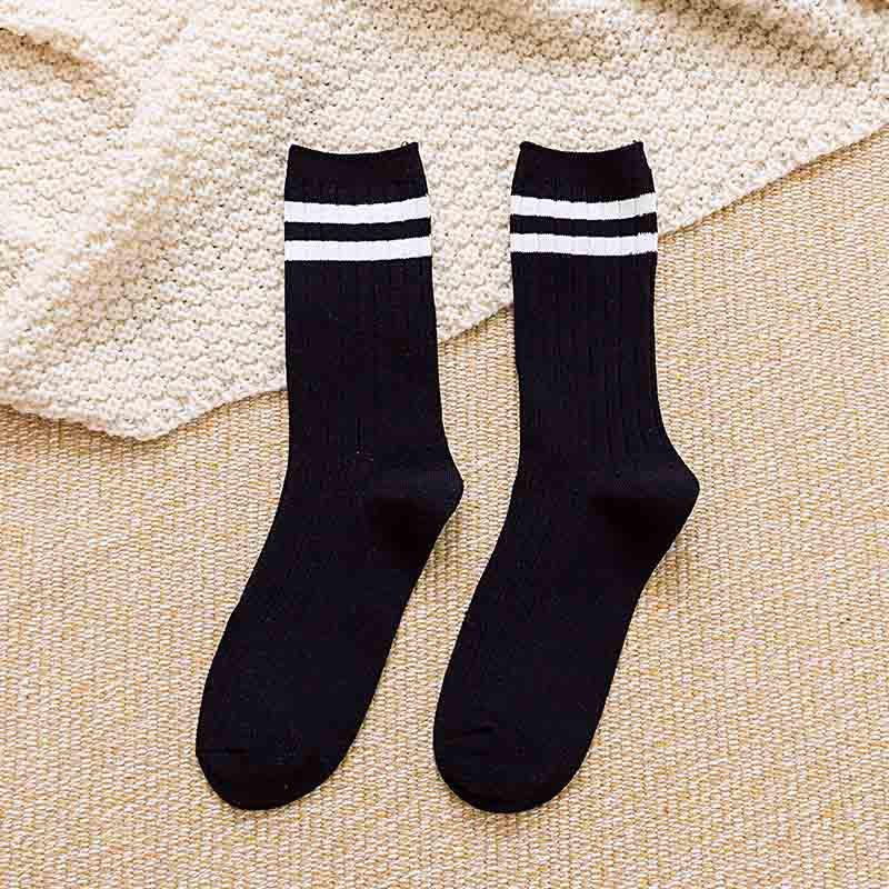 Хорошие школьные носки Harajuku Retro Cute Cotton Sox, желтые, женские, полосатые, высокие, свободные, для круглой формы, забавные, белые, красочные, дизайнерские, японские девушки