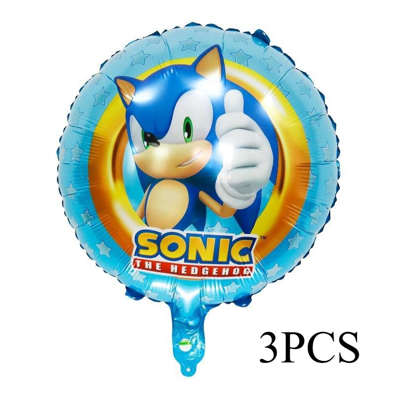 20Pcs The Hedgehog Birthday Balloons  Cartoon Latex Balloons For Kids Game Theme Party Decorations Birthday Party Supplies