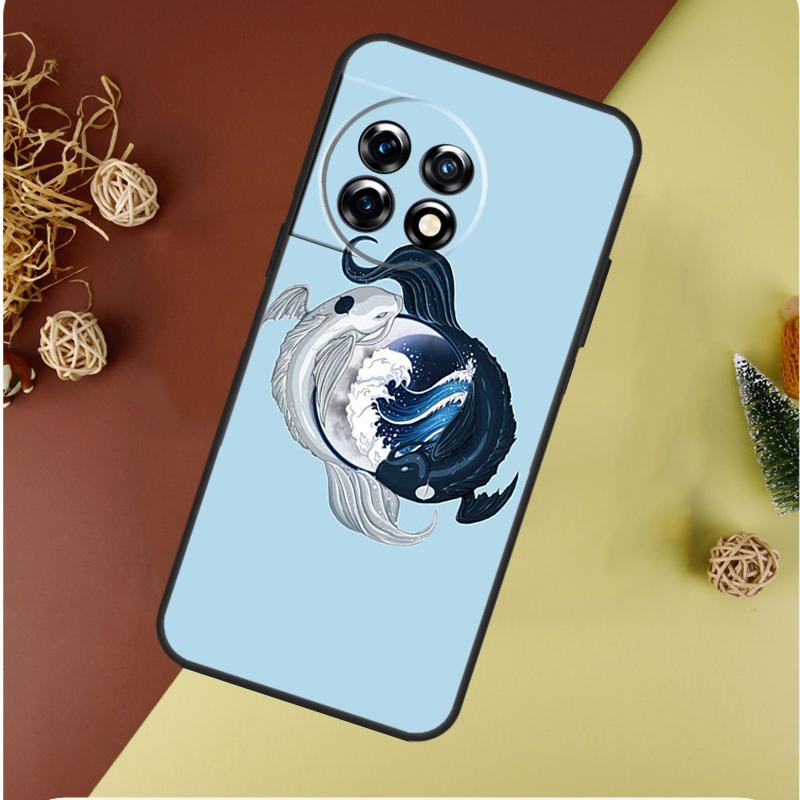 Искусство с рыбами кои Инь-Ян для OnePlus Nord CE 4 3 2 Lite N20 N30 9 10 Pro 8T 9RT 10T 10R 13R 12R 11 12 13 Чехол для телефона