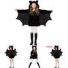 Girls Bat Cosplay Costume With Spandex Blend For Halloween Kids Party Or Stage Shows