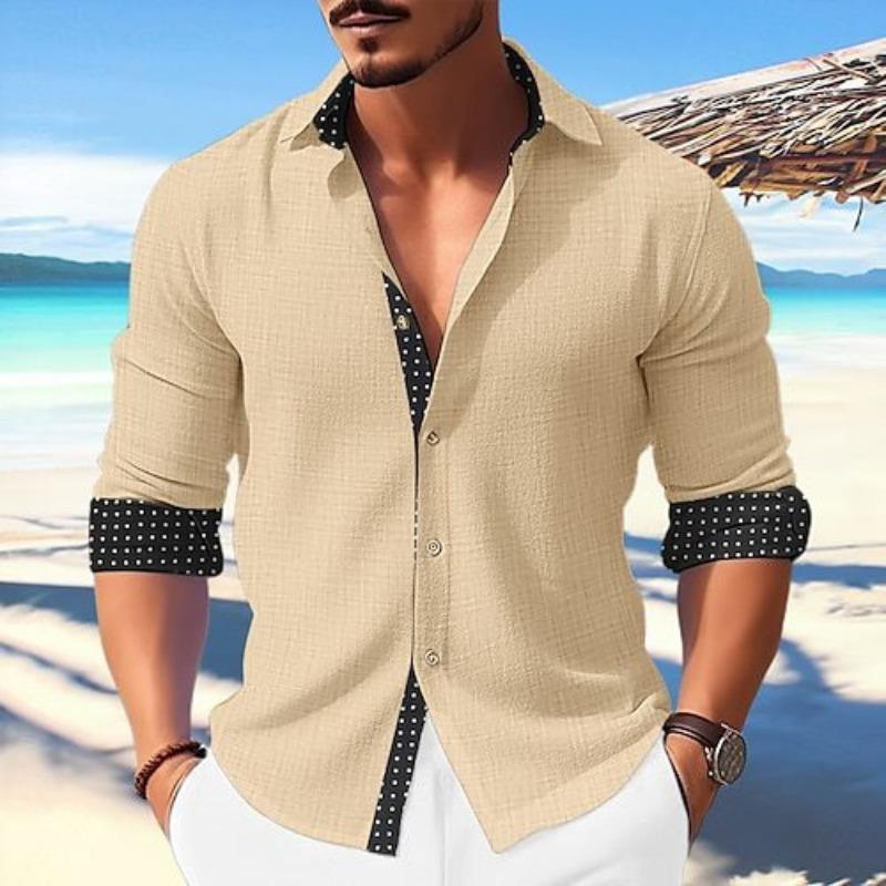 Long Sleeved Shirt Men's Loose Casual Spring Fashion Brand Cardigan Shirts Men’s