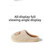 Cotton Slippers for Men In Winter, Cute Indoor Fur Shoes, Warm and Non Slip, Household Velvet Slippers for Women