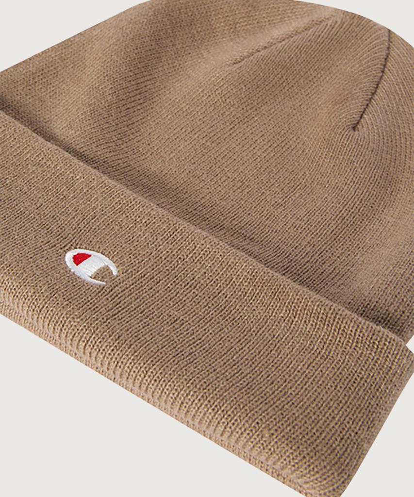 CHAMPION C Logo Beanie Stone Brown