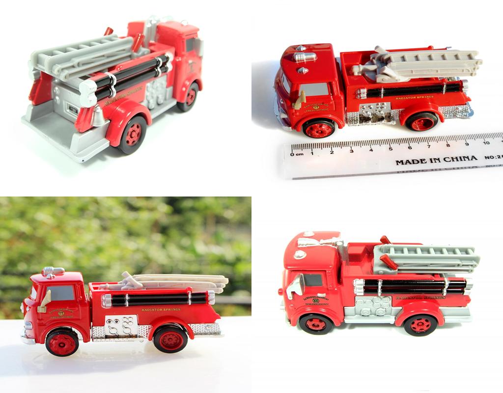 Deluxe Disney Pixar Cars Red Fire Engine Toy Model Perfect For Storytelling Racing Play