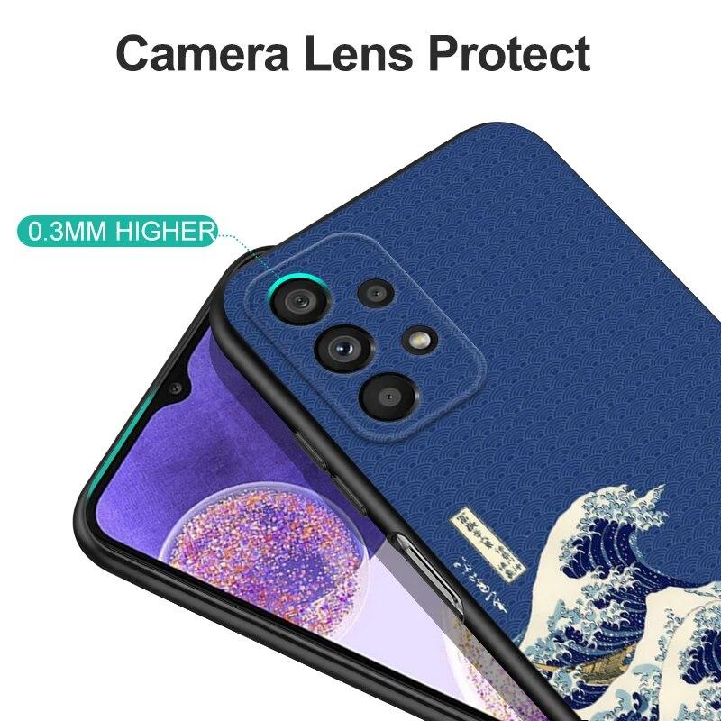 Чехол для телефона с мультяшной волной для iPhone Samsung Galaxy Redmi Xiaomi Oppo OnePlus Note SA 7 8 9 10 11 12 13 14 20 21 22 23 53 54 Pro Max Ultra TPU Soft