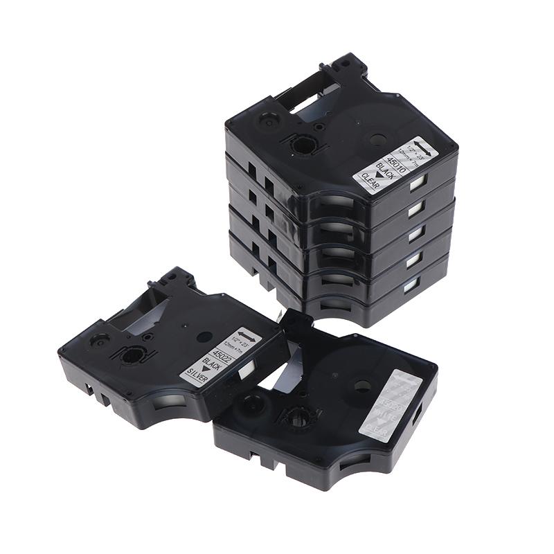 Многоцветные ленты для принтера этикеток Самоклеящиеся этикетки Водонепроницаемые и устойчивые к царапинам D1 6/9/12/19/24 мм