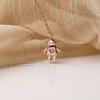 Robot Pendant Necklace Fashion Creative Personality Disco Hip-hop Trendy Collarbone Chain