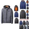 Usb Electric Heated Coat Jacket For Men With Soft And Comfortable Thermal Warmth