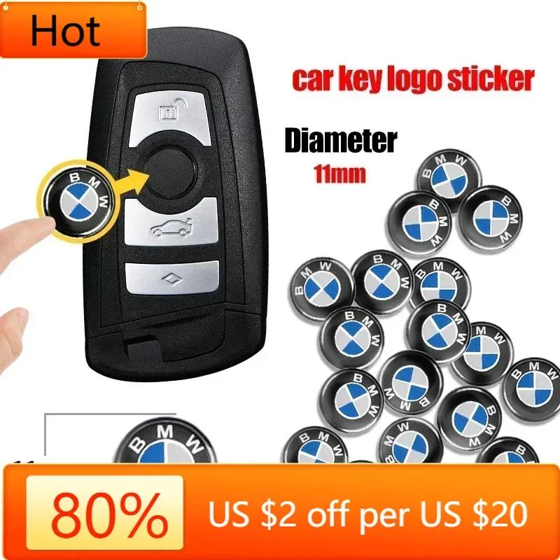 New 2025 11/14mm Car Key Sticker Logo Car Key Sticker Emblem For BMW X1 X3 X5 X6 X7 1 3 5 6 7 Series G20 G30 G11 F15 F16 G0