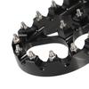 CNC Wide Fat Footpegs Foot Pegs Rotating Footpegs Black for Dyna Sportster Iron 883 Fatboy Bobber