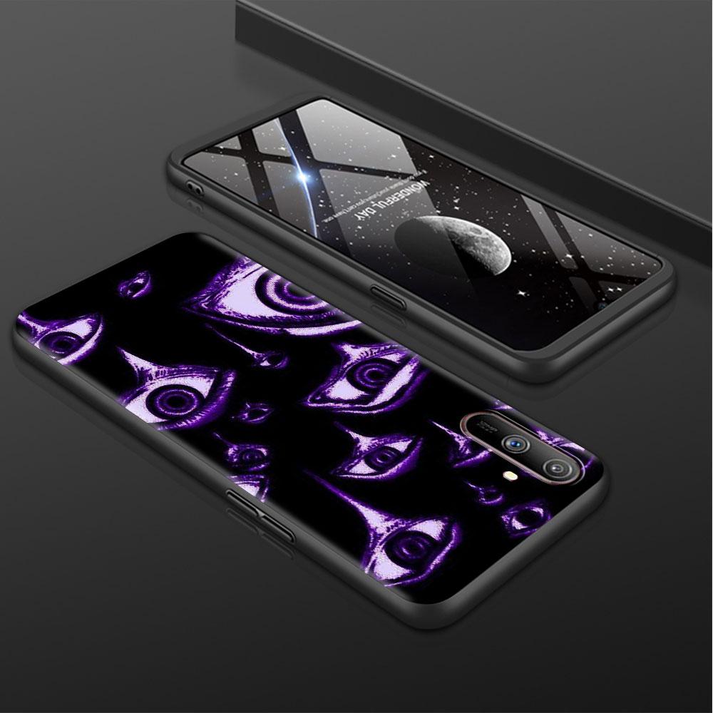 Чехол для Realme 8 C21y GT Neo 2 3 8i C21 7 C11 6 C12 C35 C3 GT 9 Pro C12 Master Funda Phone Cover Scary Face Eyes Smiley
