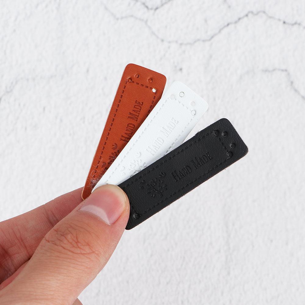 Textile Ornaments for Hand Work Garment Decoration Leather Tags Sewing Supplies Clothing Labels