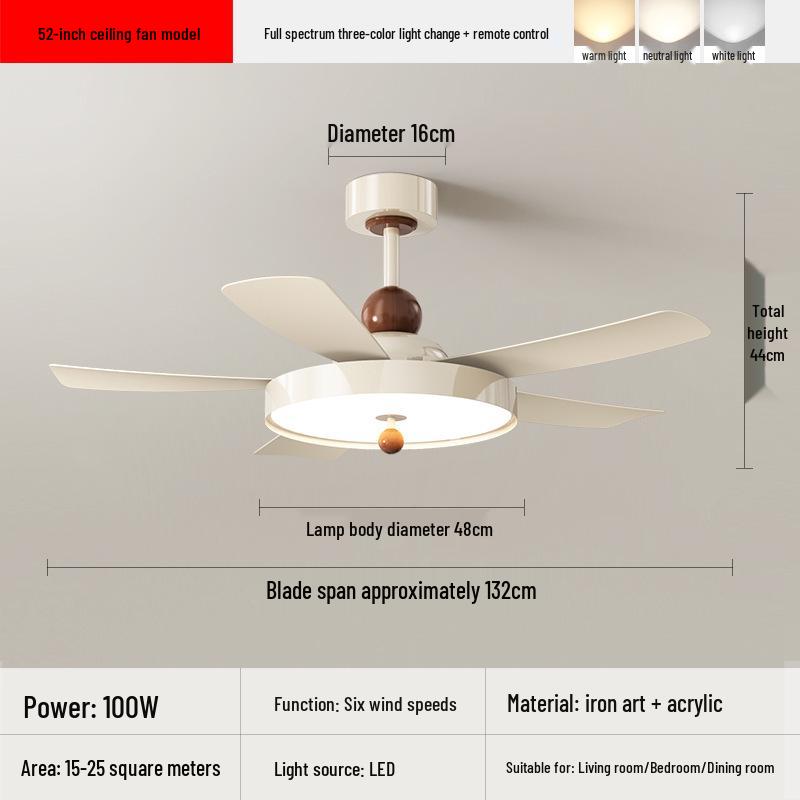 2025 High-End Invisible Ceiling Fan Light with Eye-Protection for Bedroom & Study