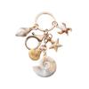 Beach Keychain Pendant Imitation Shell Conch Starfish Design Handbag Pendant Keyring Bag Charm Wallet Accessory