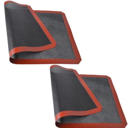 Silpat Baking Mats, Reusable Baking Sheets, Set of 2, High-Quality Baking Mats, Perfect for Cooking, Bread, Sweets, and Grilled Fish, Washable, Oven a