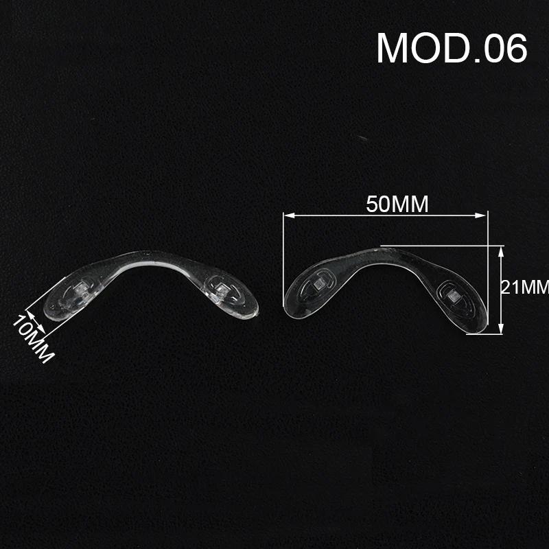 10pcs U shape Silicone Conjoined Eyeglass Soft Nose Pads for Glasses Anti-Slip Insert Nose Pad