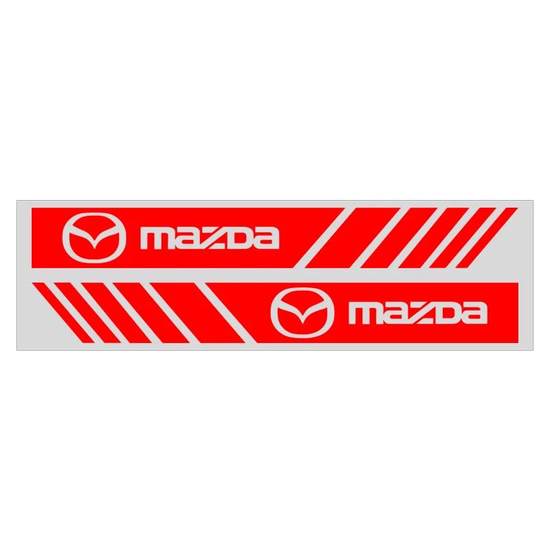 2pcs Car Badge Rearview Mirror Decoration Decals Stickers Auto Accessories for Mazda Axela Atenza Demio MS MPS 6 CX-3 CX-5 CX-8