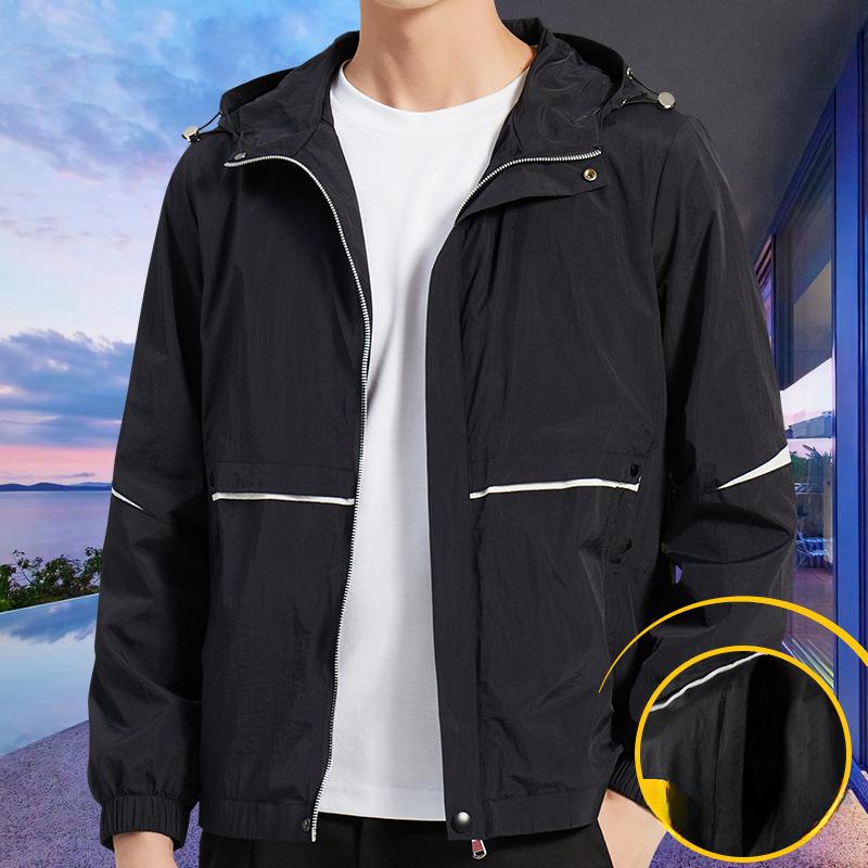 Куртка для гор, мужская, с капюшоном, свободная, повседневная, осенняя, функциональная, ветровка, верхняя часть