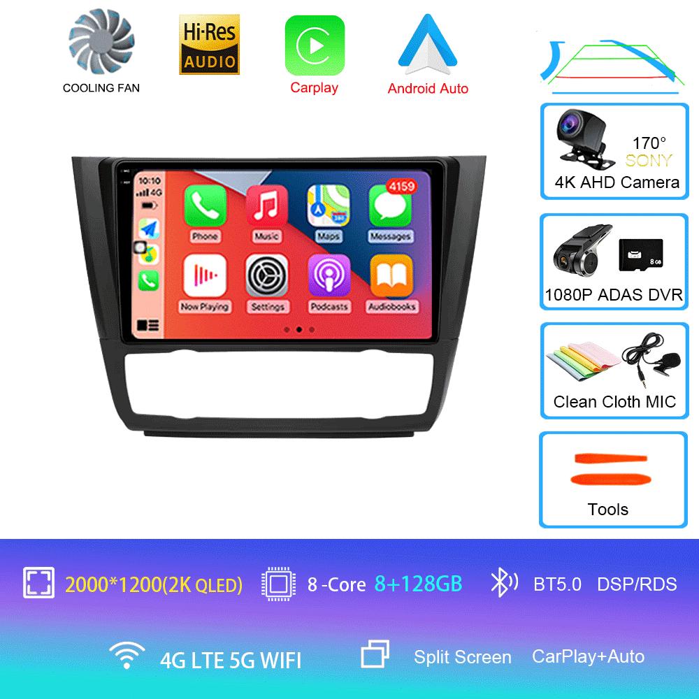 Car Radio Android 14 For BMW 1 Series E81 E82 E87 E88 2004 - 2012 Carplay Multimedia Video Player Serero Auto No 2Din DVD