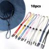 10pcs 70cm Hat Chin Cord Anti-lost Adjusting Rope New Hat Chain Strap Sun Hat