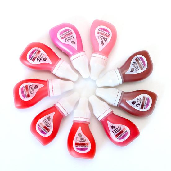 Пигмент для татуировки в бутылках, естественная красочная высокая пигментация