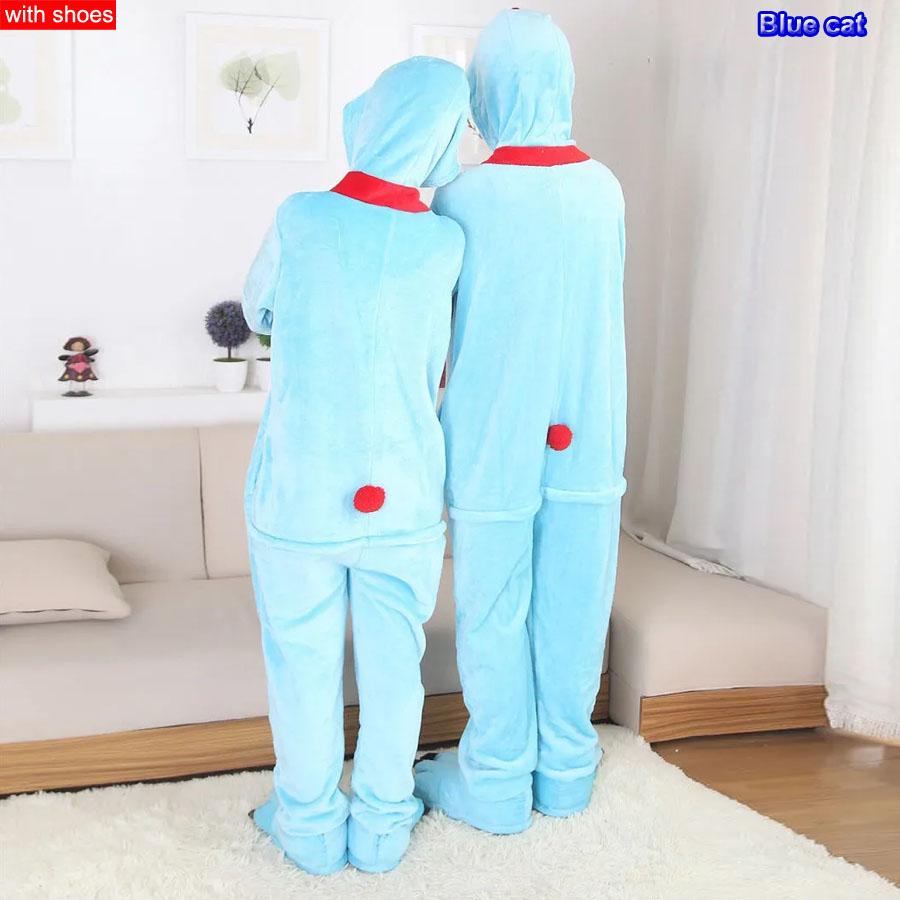 Мужчины Женщины Кигуруми Onesie Пижамы Унисекс Животное Косплей Олень Сова Волк Единорог Акула Костюм Пижамы Комбинезон Для Хэллоуина Вечеринка С обувью