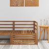 Outdoor Corner Sofa Solid Acacia Wood Natural Finish 83 x 83 x 73 cm