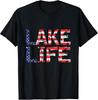 Retro Lake Life 4th of July Celebration T-Shirt