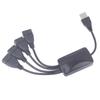 1 шт. Удлинительный кабель USB 2.0 для передачи данных 1 штекер на 4 гнезда USB-хаб Разветвитель Удлинительный кабель Розетка адаптера питания