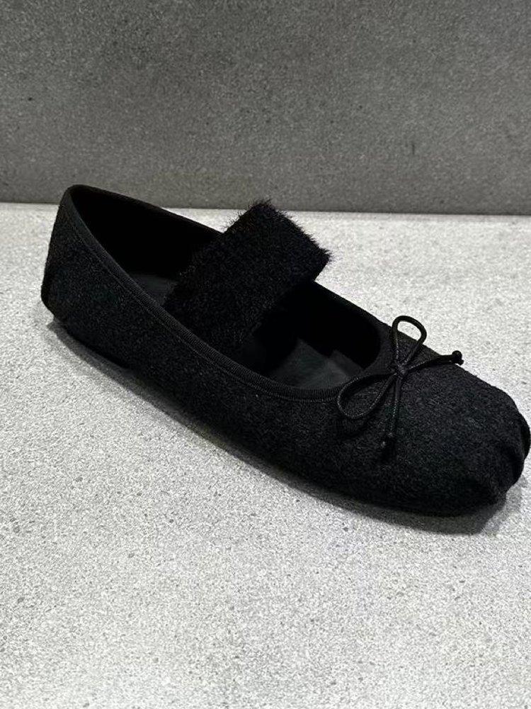 Популярные женские туфли на Xiaohongshu 2025 осень новые ретро туфли Мэри Джейн с бантом женские балетки