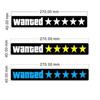Auto/Moto Safety Signs Decoration Sticker Car Decals Windshield Sticker LED Car Sticker Wanted