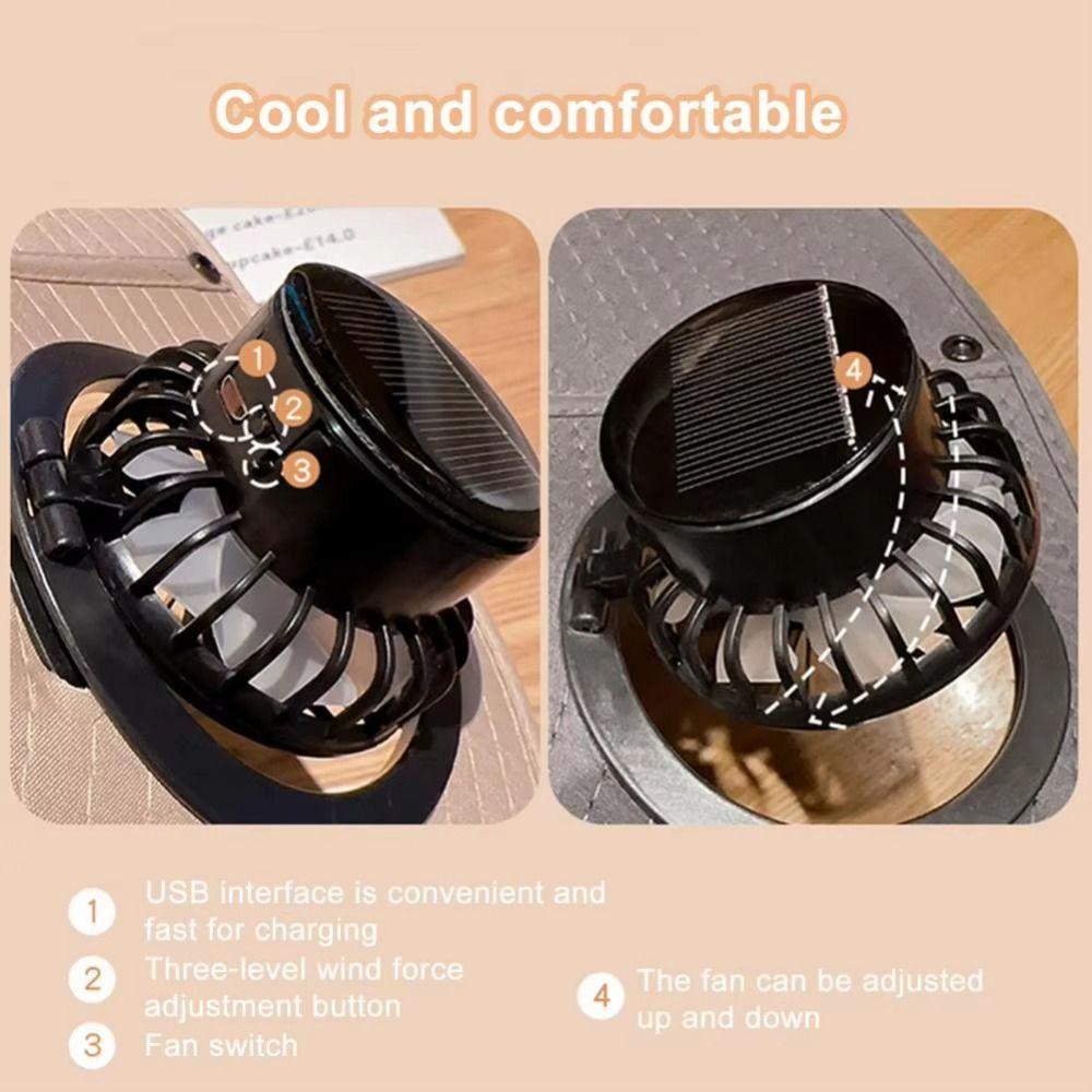 Removable Solar Fan Hat Dual Fan Fishing Bucket Hat Long Endurance Cooling Fisherman Hat Fishing