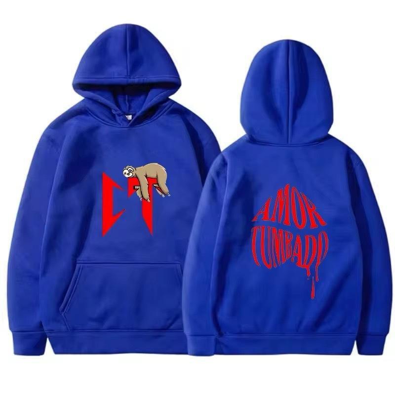 Casual Loose Fit Hooded Sweatshirt Teens Streetwear Long Sleeve Pullover