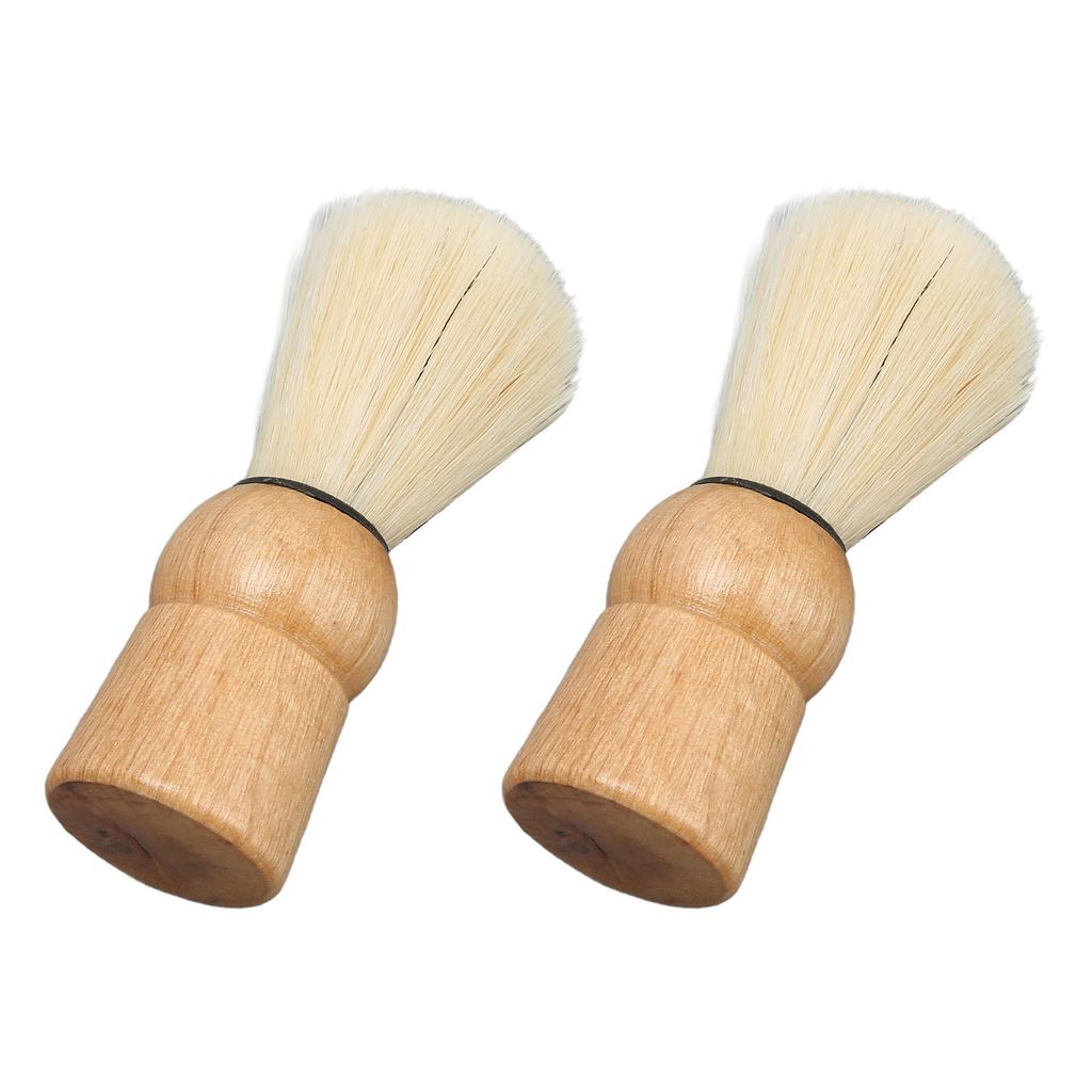 Wooden Handle Shave Brush Mini Professional Safety Synthetic Shaving Brush for Men Beauty Salon
