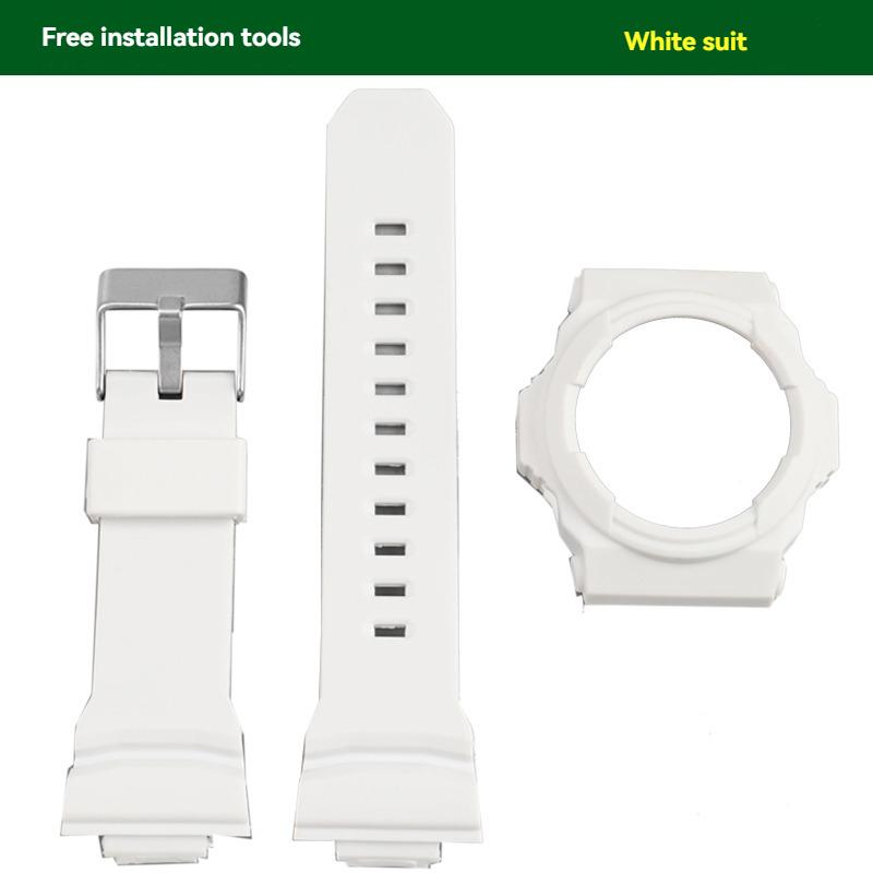 Корпус Часов Ремешок для Casio G-SHOCK GA-150/200/201/300/310/GLX100 Защитная Оболочка Смола Резиновый Ремешок Браслет Аксессуары Инструменты