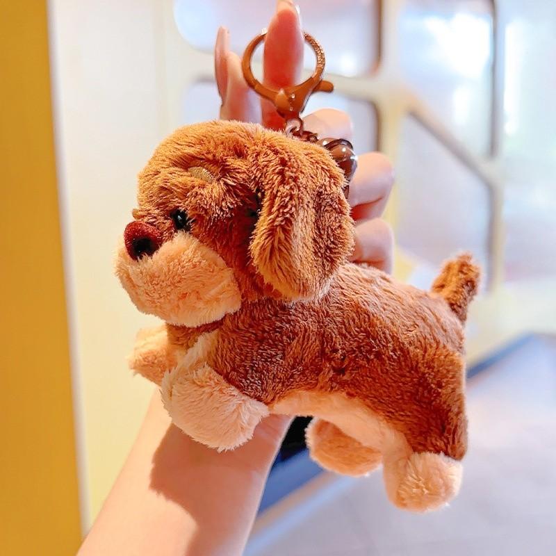 Плюшевый брелок Такса Собака Брелок Мультяшная Сумка для карточек Игрушка Подвеска Подарок Детям