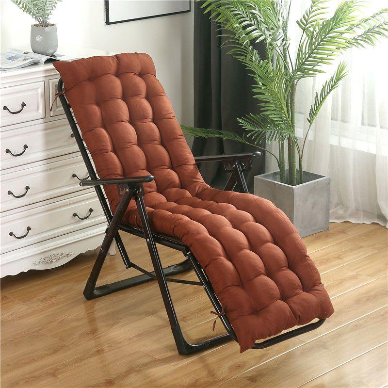 New Long Cushion Recliner Rocking Chair Cushion Thick Seat Cushion Rattan Chair Sofa Cushion Garden Chair Cushion Tatami Mat