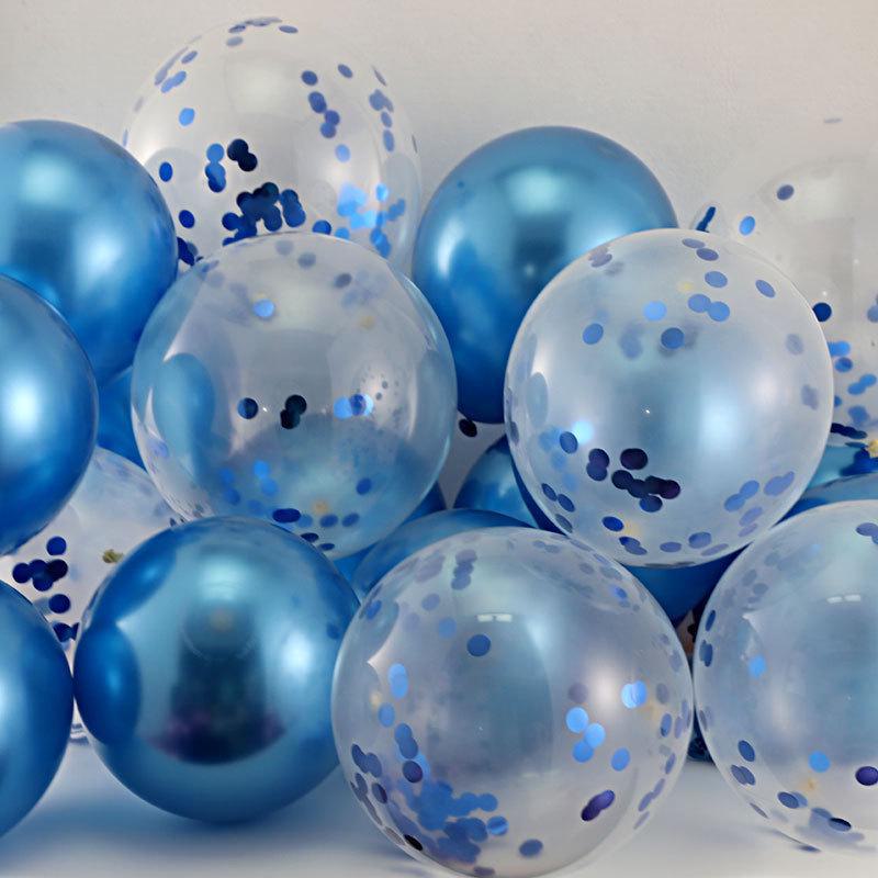 Утолщенные взрывобезопасные металлические шары с пайетками для украшения дня рождения, свадьбы или вечеринки